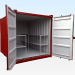 New 10ft x 8ft Bunded Storage Container. Doors Open.
