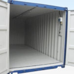 Bunded Chemical Storage Container 20ft. Doors Open.