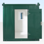 Flat Packed Office 2m - Door Open