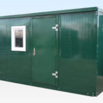 4m Flat Pack Office Cabin Aseembled