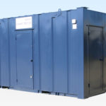 32ft Steel Toilet Cabin External View