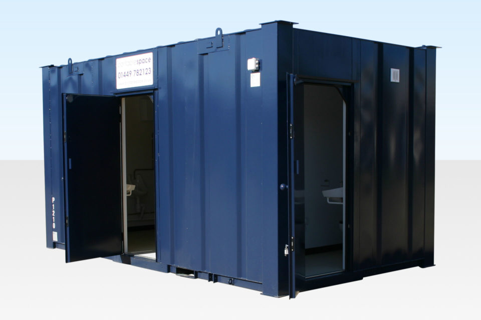 Hire Steel Toilet Cabin 3+1 16ft x 9ft