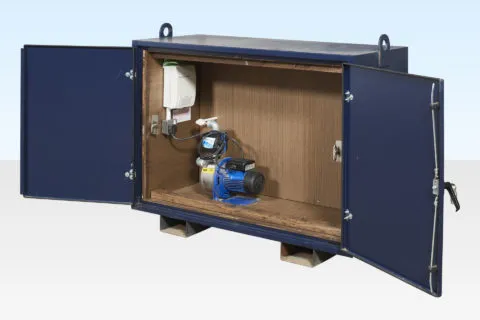 Water Pump in Cabinet