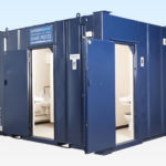 Hire a 2+1 Steel Toilet Cabin 12ft x 9ft