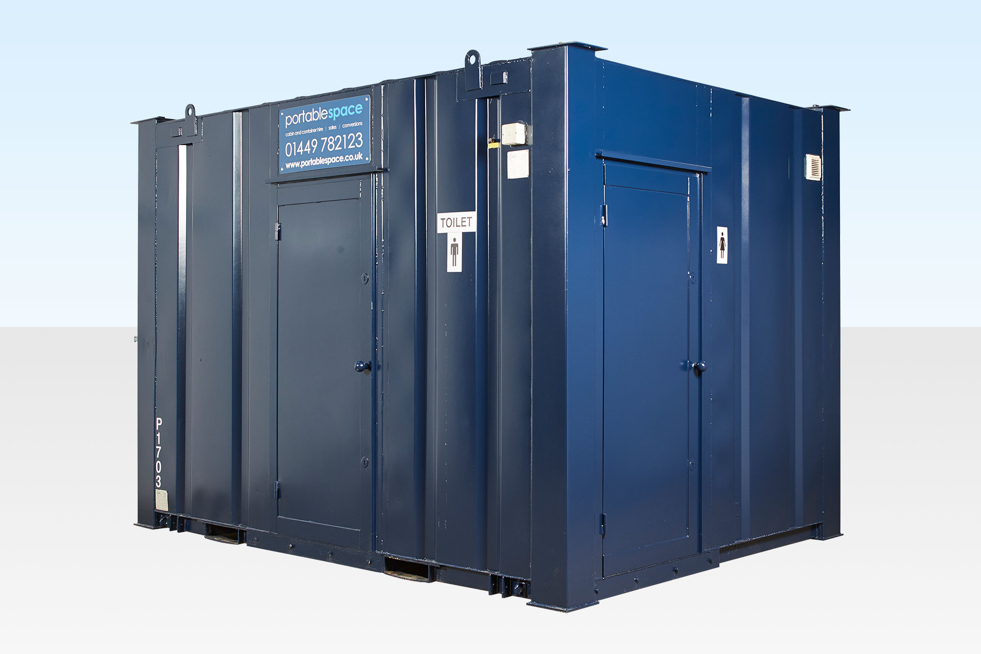 23-12x9-2+1 Steel Toilet 2+1 12ft x 9ft