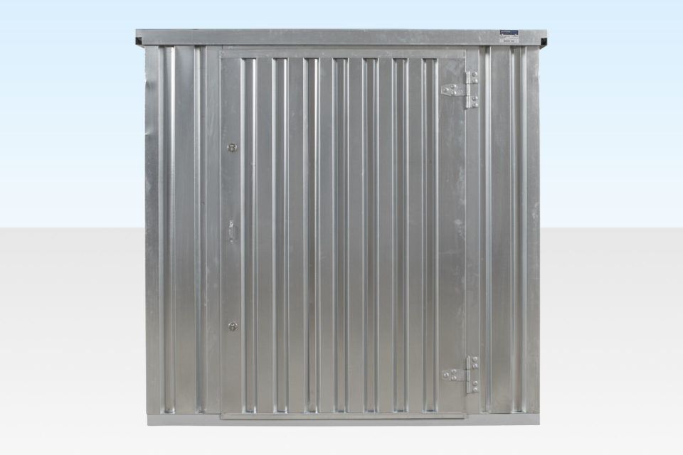 2m Flat Pack Storage Container Galvanised For Uk Portable Space 2m Flat Pack Storage Container, Galvanised Storage Container