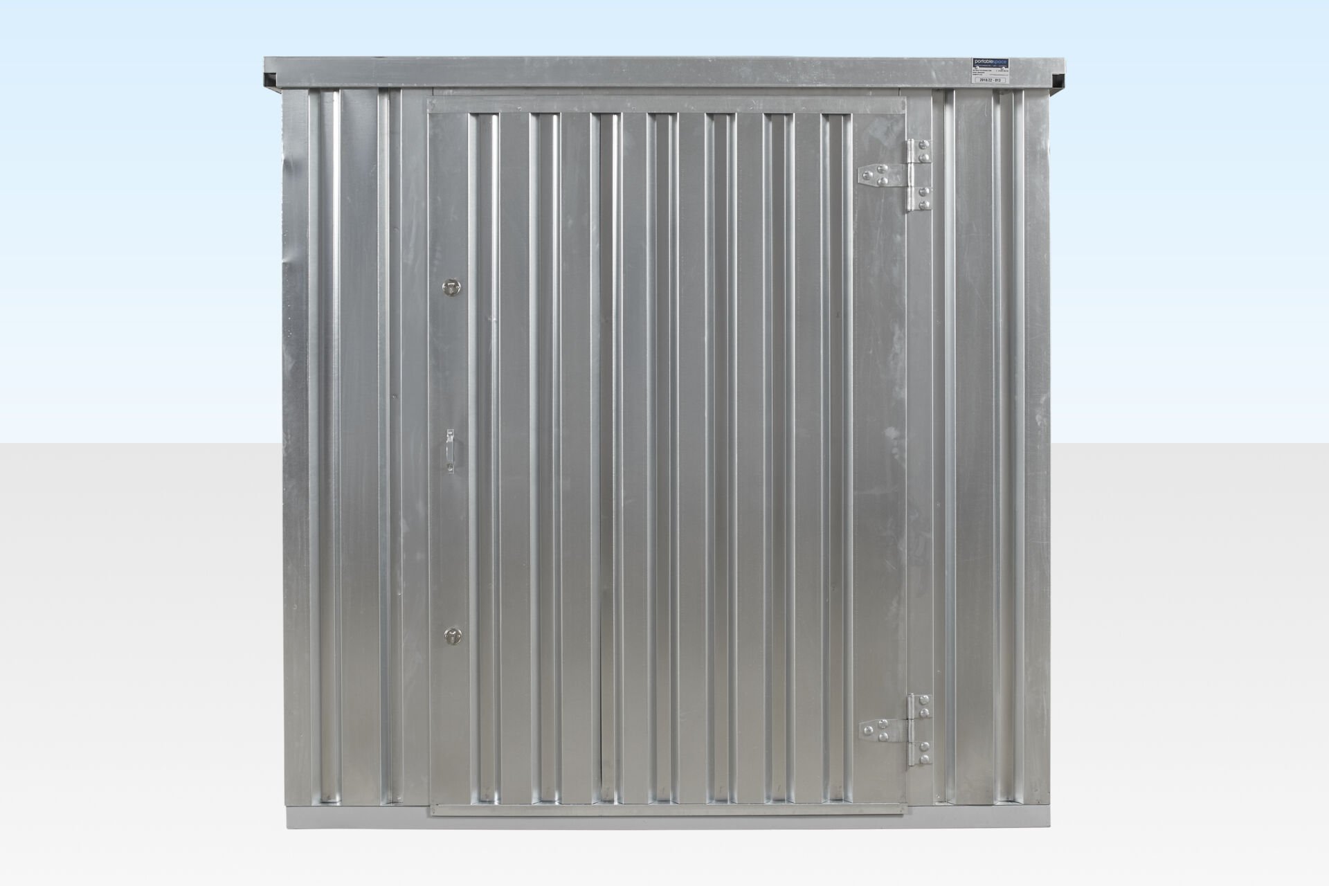Small Flat Pack Storage Container. 2m Galvanised