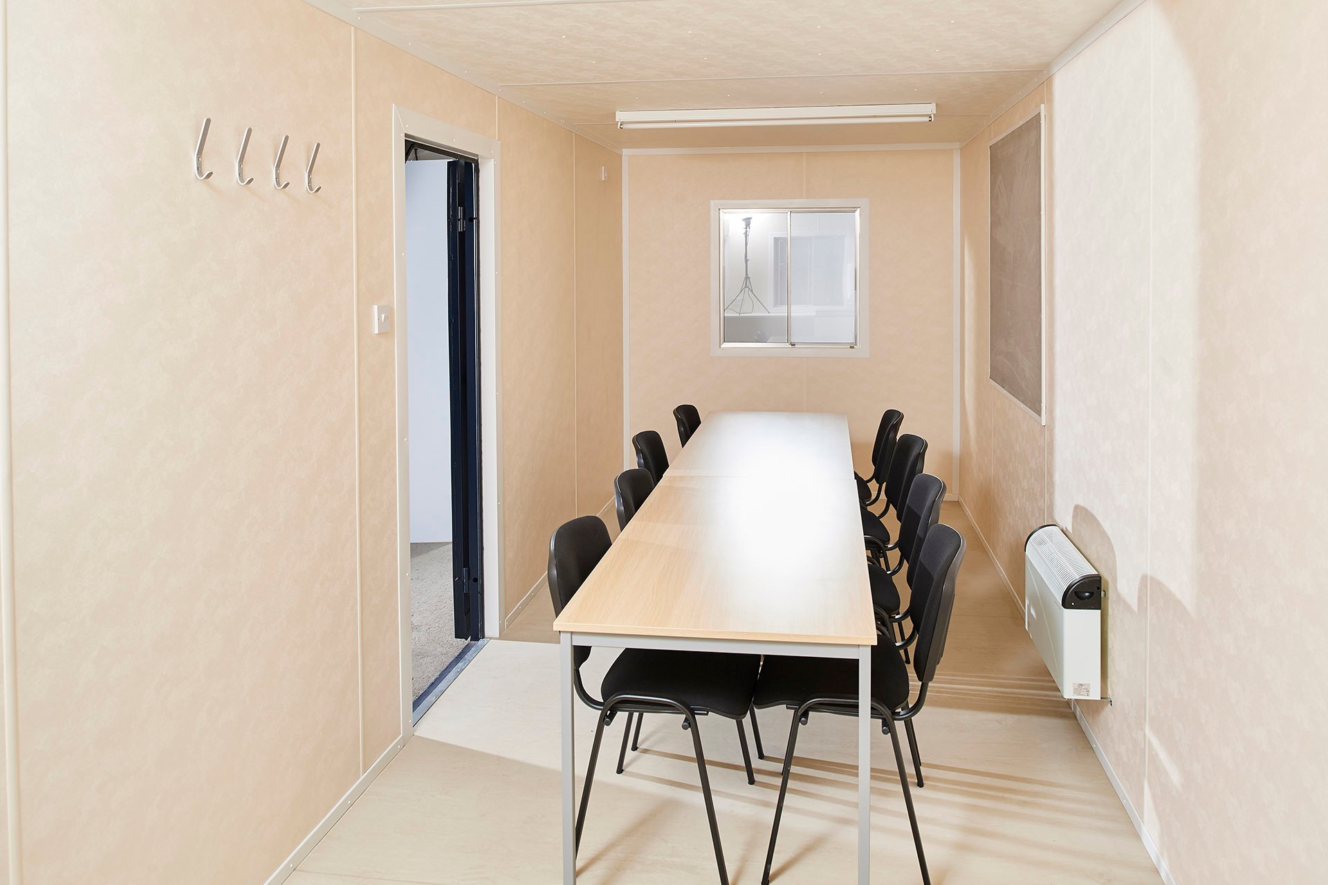 24x9_Portable_Cabin_Meeting_Room Portable Office / Meeting Room Cabin - Internal View