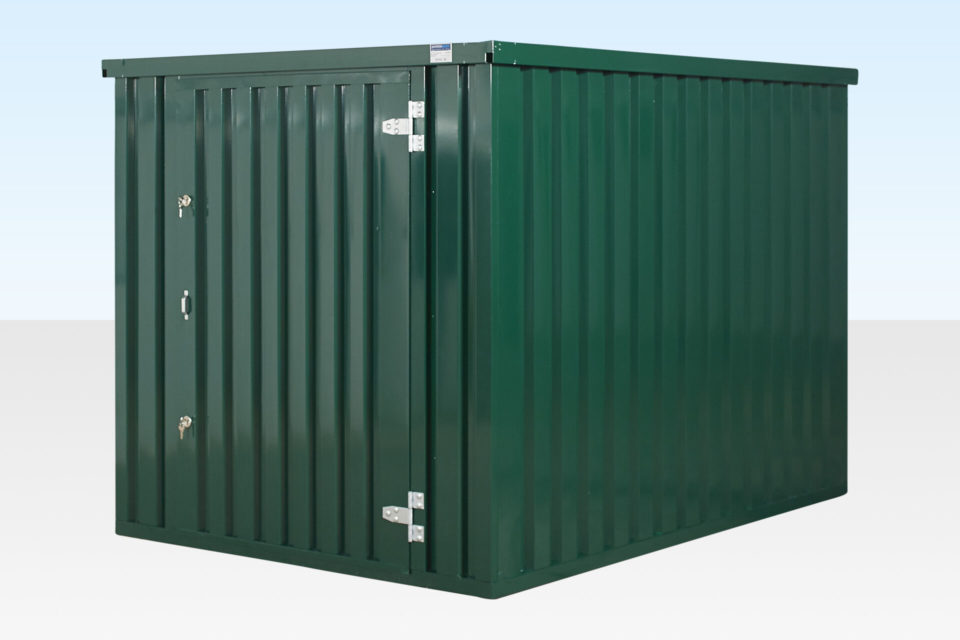 Flat Pack Storage Container. 3m x 3m Assembled.