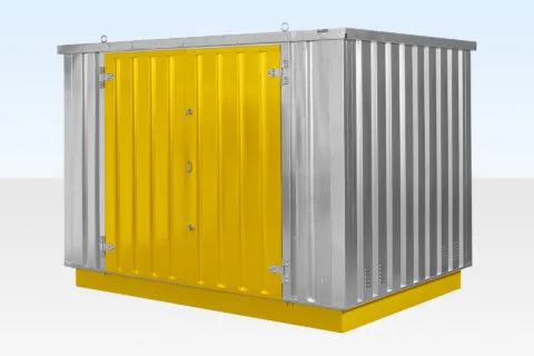 Flat Pack Chemical Storage Container - External View