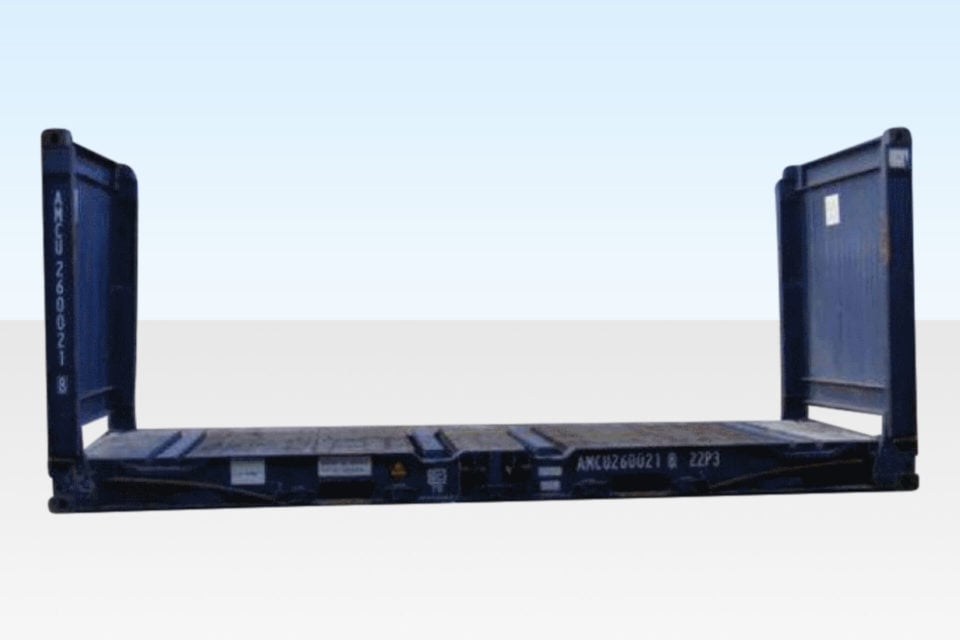 20ft used flat rack shipping container for sale