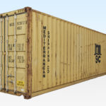 Used 40ft High Cube Shipping Container. External View.