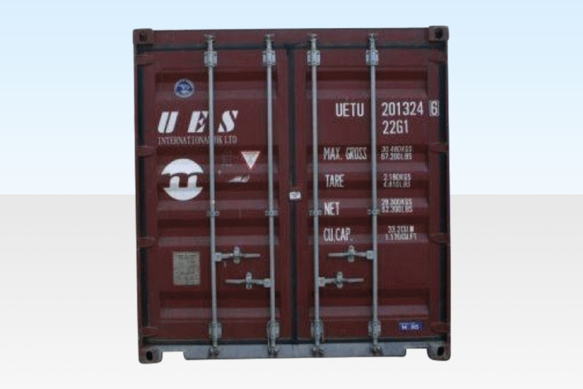 375 - 20ft Container Grade A End View End View. 20ft Used Grade 'A' Container for Sale