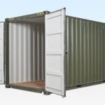 New High Cube Shipping Container - Doors Part Open