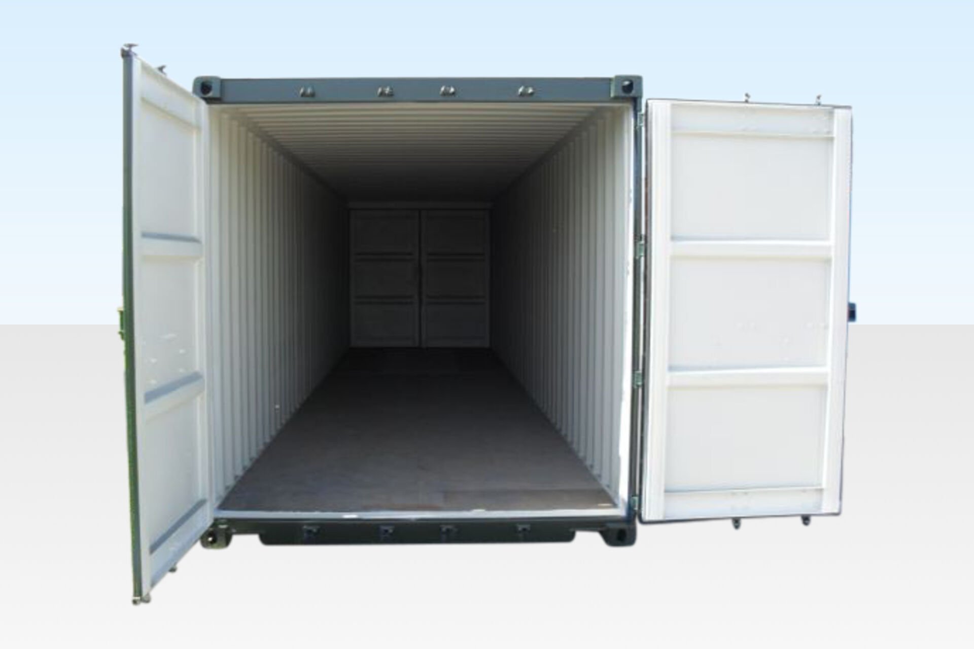 614 - SAM_0065-final 30ft Shipping Container. End Doors Open