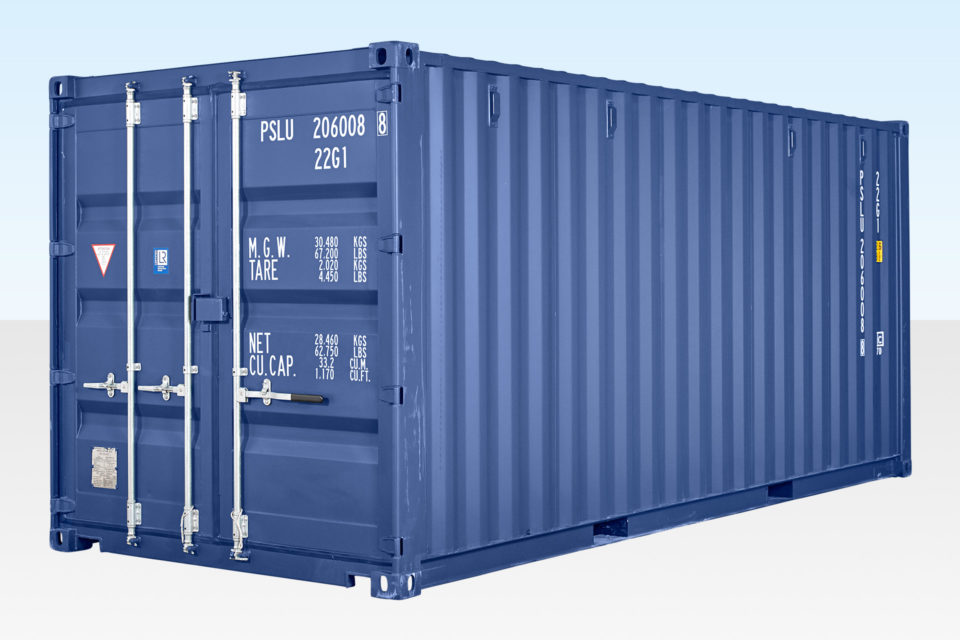 New 20ft Shipping Container for Sale - Dark Blue RAL5013
