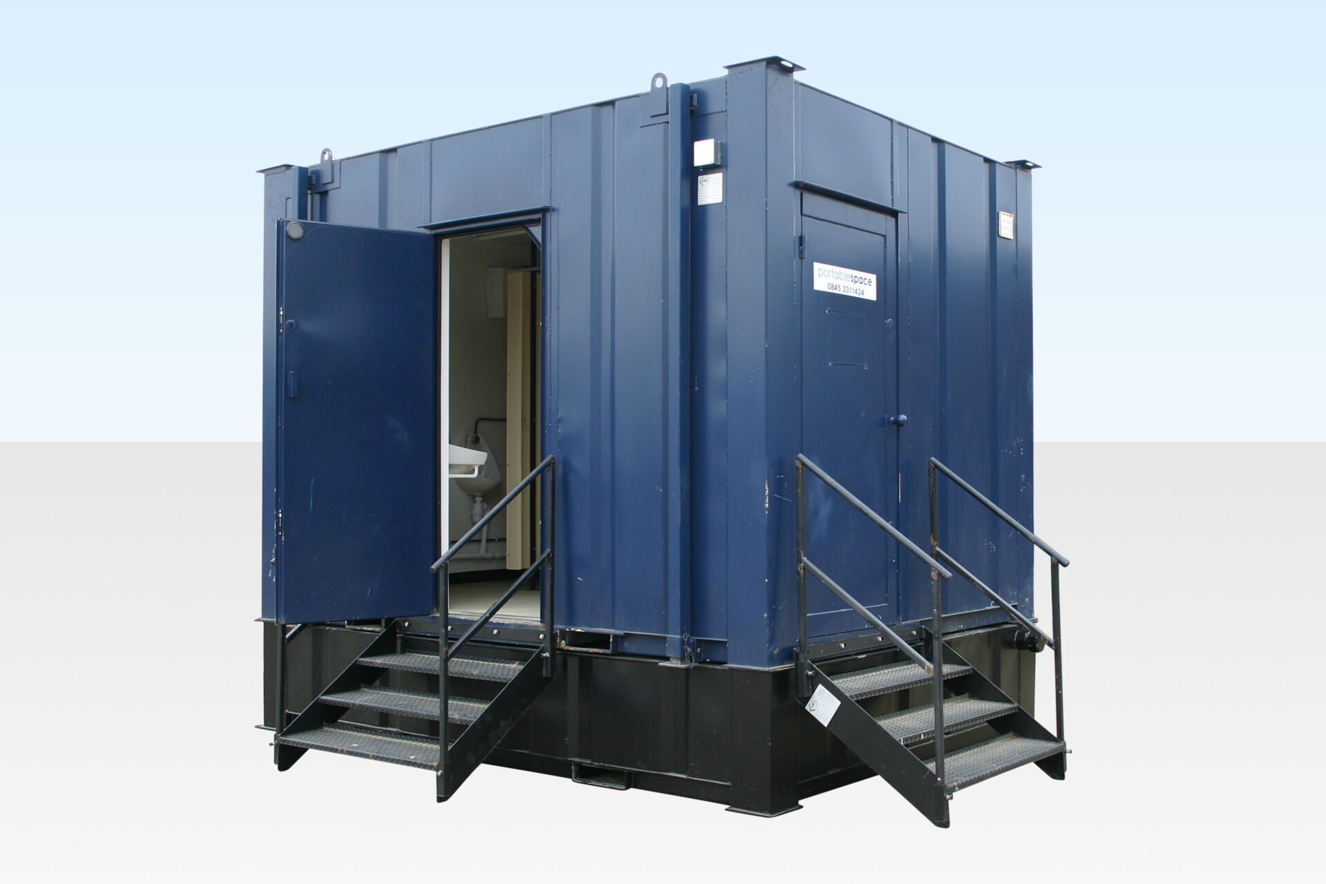 2+1 Steel Toilet on waste tank 1 Steel Toilet Waste Tank 2+1