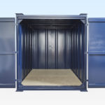 End view of steel store / office