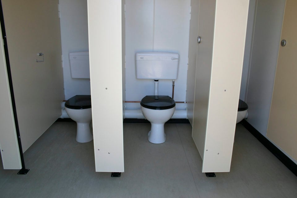 3+1 Steel Toilet Cabin for Hire Anti Vandal Portable Space