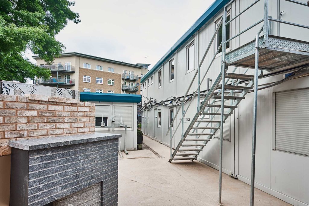 Euro Modular – Double stacked with external escape staircase