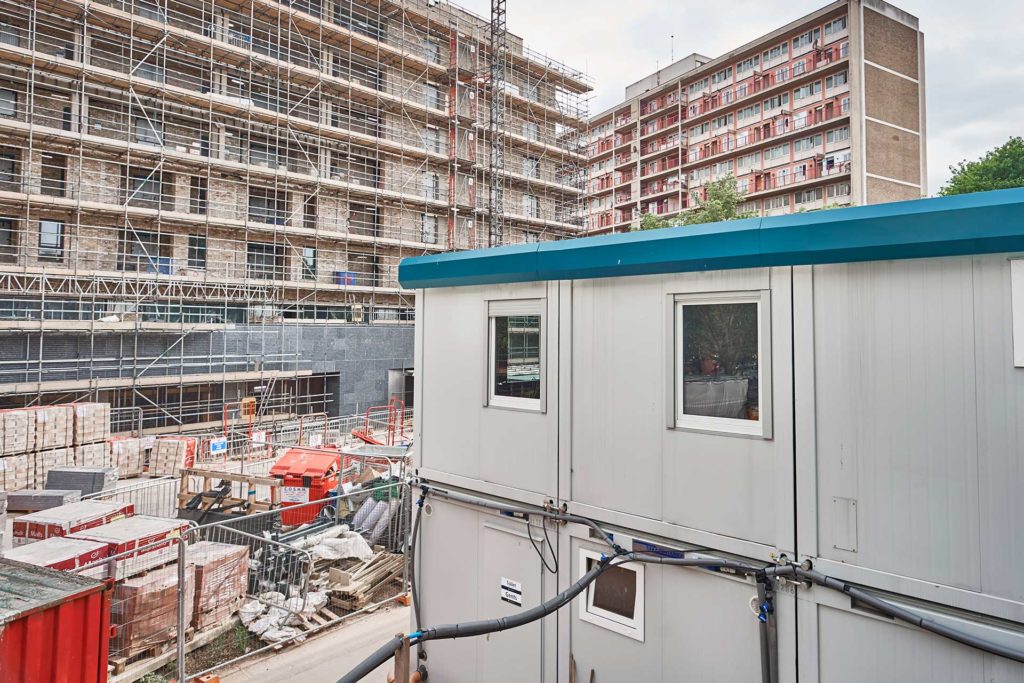 Euro Modular Building – On construction site