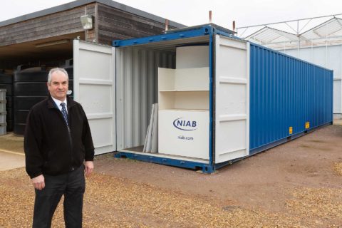 NIAB Cambridge - 40ft Tunnel Container Doors Open