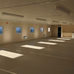 Steel modular open plan interior
