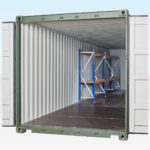 2-Tier Racking 2 Bay in a 40ft Container