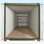 3 Tier Racking at Rear of Container