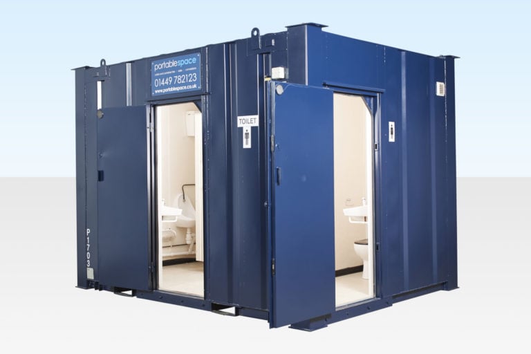 2+1 Steel Toilet Cabin for Sale in the UK Portable Space