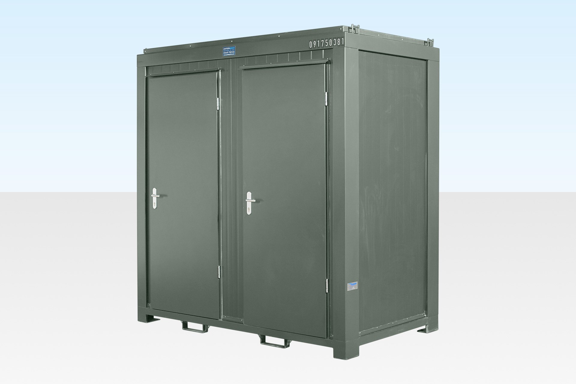 Double-Toilet-ral6007-front