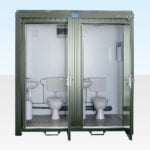 Site Toilets for Sale - Double Mains (RAL 6007)