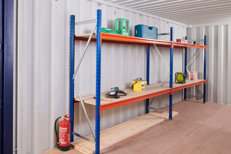 20ft Container Racking Kit Three Tier Heavy Duty Portable Space