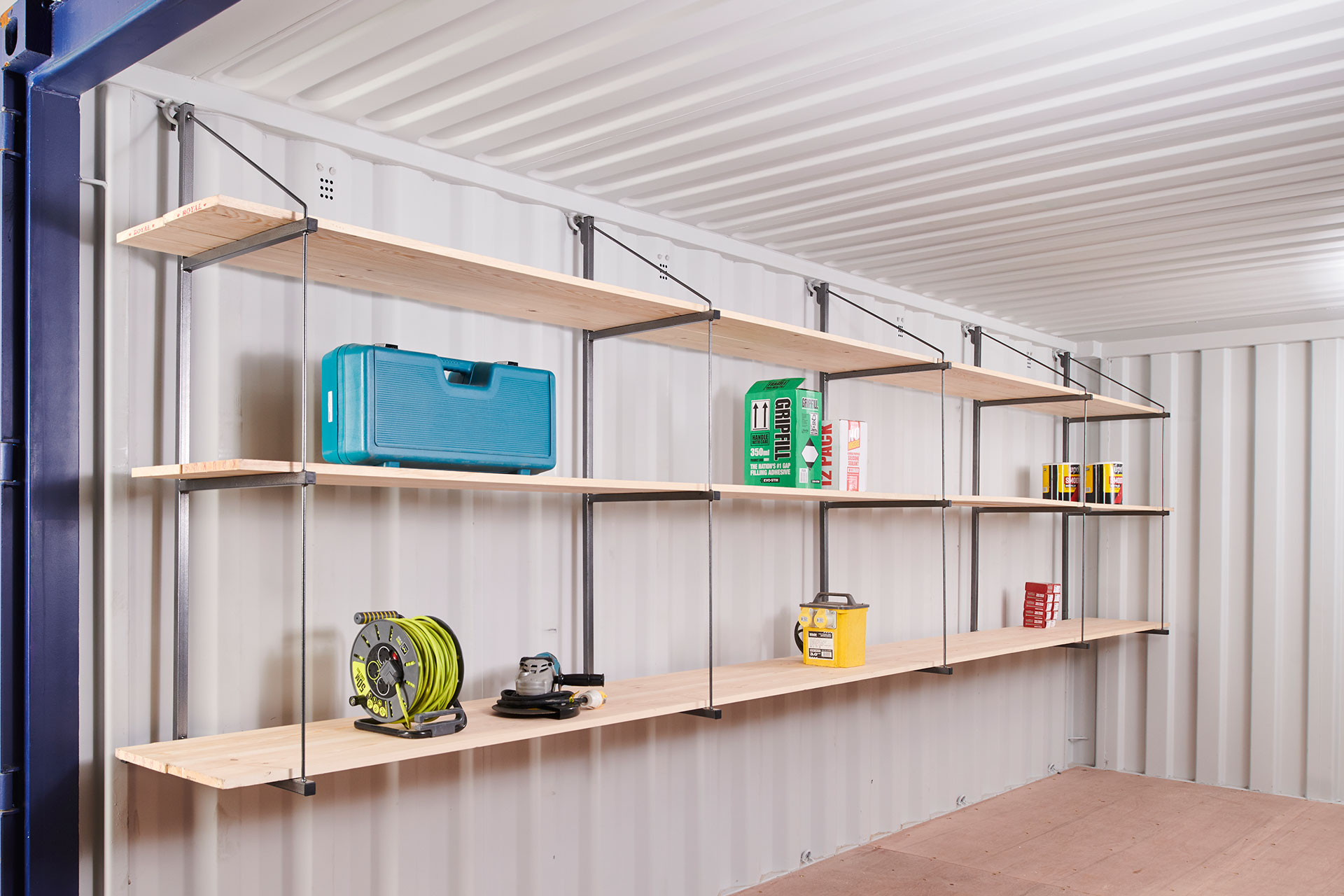 Container Shelving Fastfit Brackets Single Bay