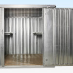 Shelving for 2m Flat Pack Container Both Sides Part Length