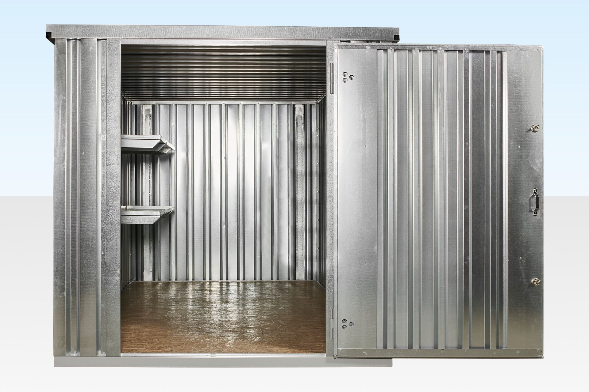 3m Flat Pack Container Shelving Bundle - Part-Length (Two Tier)
