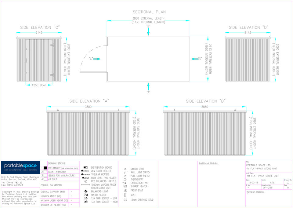 Layout Drawing 4m Store