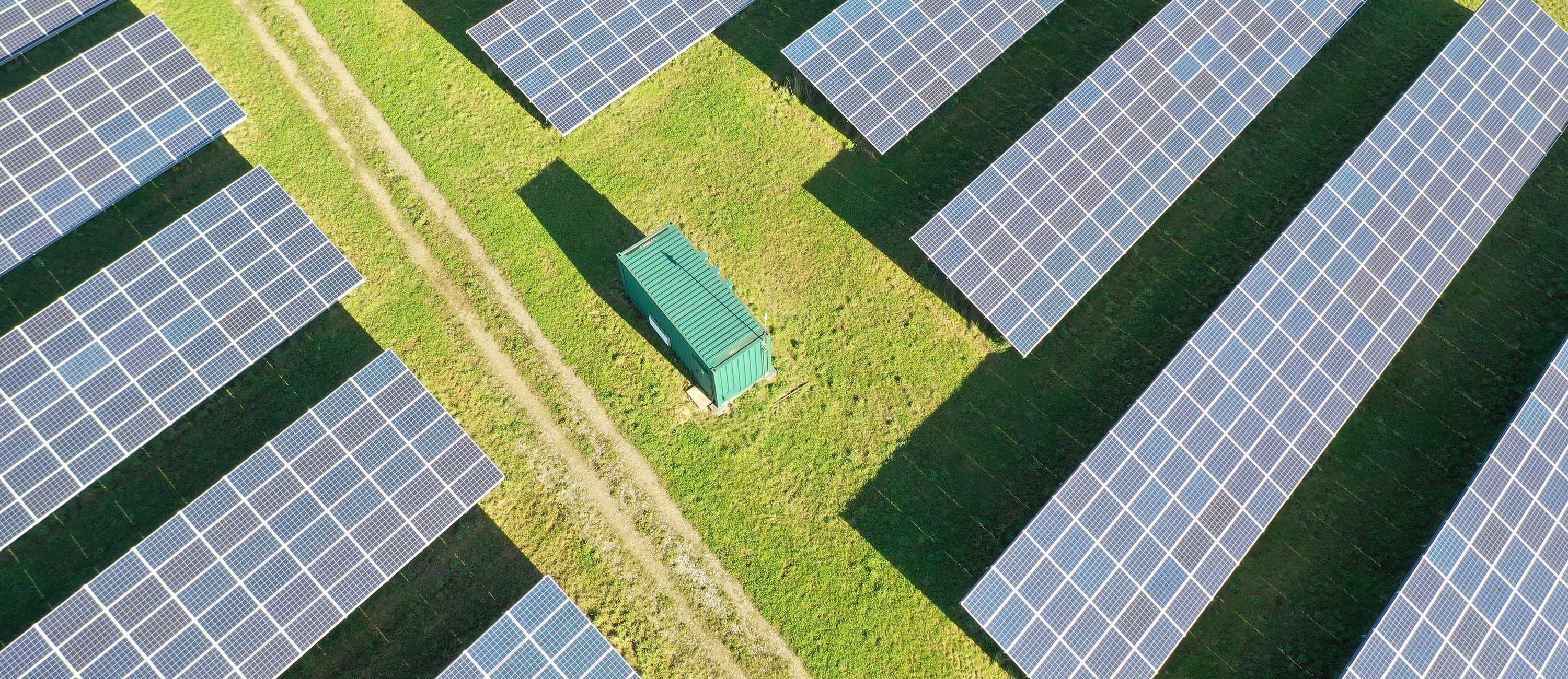 Container for Housing Electrical Equipment for Solar Farm