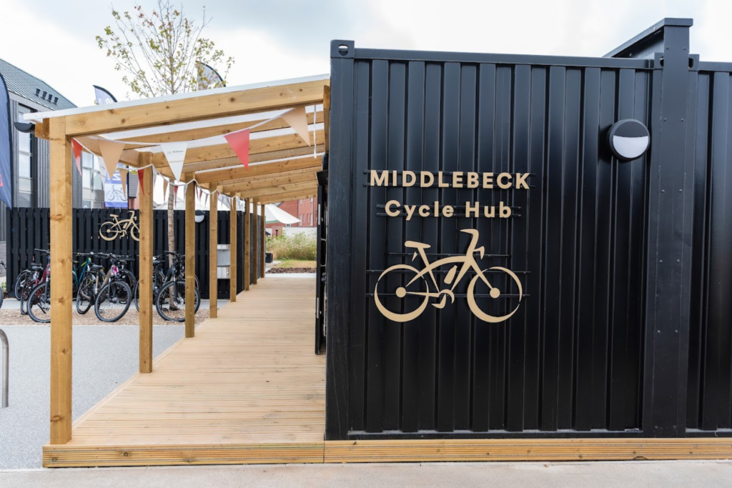 Bicycle shipping store containers