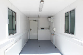 Interior container conversion electrics fitted