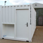 pedestrian door container conversion