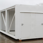 Converted container exterior