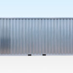 Length view of 6m flat pack store