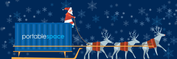 Santa container sleigh
