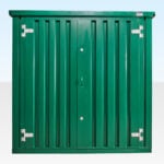 end view flat pack unit - doors closed