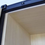 Line out container with plywood and insulation