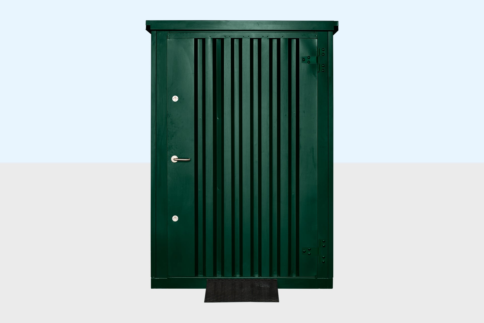 Flat Pack Metal Garden Store - Green - Image 5