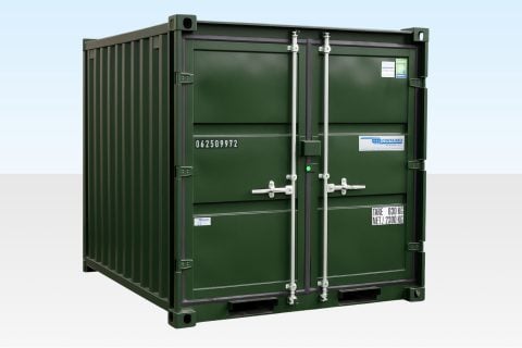 8ft Storage Container New Green (RAL 6007)