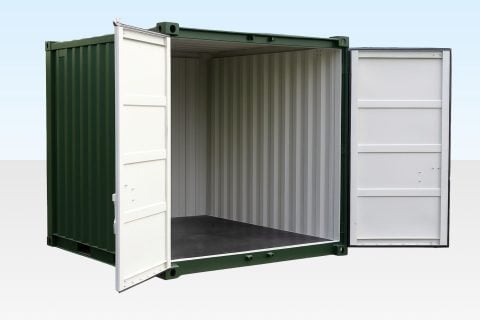 10ft Storage Container New Green (RAL 6007)