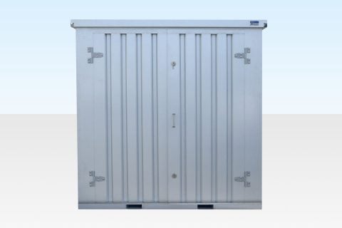 2m Flat Pack Storage Container - Galvalume